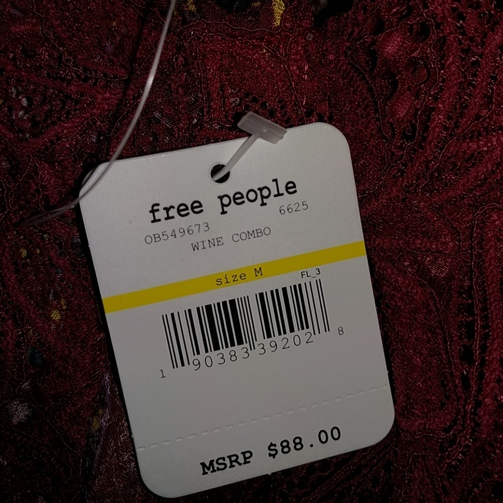 Free People Lace Marsha Printed Slip Dress - Picture 3 of 4